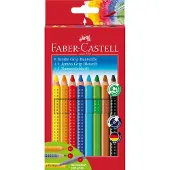 Faber-Castell Jumbo Grip Kleurpotloden Kleurenassortiment 10 Stuks