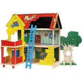 Peppi Pitkätossu Spel blauw / geel / groen / rood
