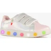 Blue Box metallic sneakers met lichtjes zilver maat 33
