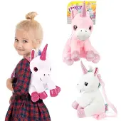 Toi-Toys Eenhoorn Knuffel Rugzak, 30 cm