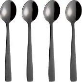Aida Raw koffielepel 4-pack Zwart