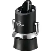 VacuVin Vacu Vin Champagne Saver & Server – Champagne Stopper met Schenktuit – Houdt Bubbels Langer Vers – Zwart