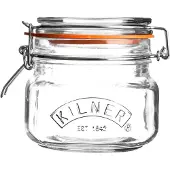 Kilner vierkante weckpot met beugelsluiting Helder, 0,5 L