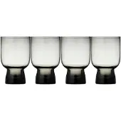 Lyngby Glas Sorrento waterglas 30 cl 4-pack Smoke