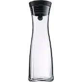 WMF Basic - Waterkaraf - 1,0L - Zwart - Druppelvrij - Geschikt voor Koelkastdeur