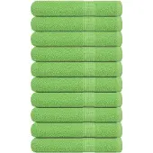 vidaXL Handdoeken FROGN 10 st 100x200 cm 360 g/m² appelgroen