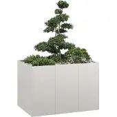 vidaXL Plantenbak 120x80x80 cm roestvrij staal