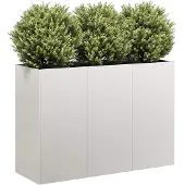 vidaXL Plantenbak 120x40x80 cm roestvrij staal