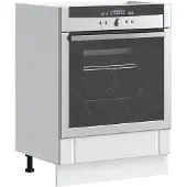 vidaXL Ovenkast Lucca bewerkt hout wit