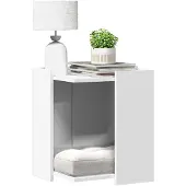 vidaXL Kattenbakkast 42x42x51 cm bewerkt hout wit