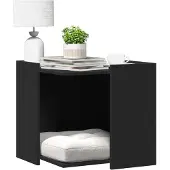 vidaXL Kattenbakkast 53x53x51 cm bewerkt hout zwart
