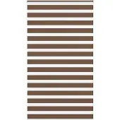 vidaXL Zebra rolgordijn 130x230 cm stofbreedte 125,9cm polyester bruin