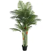 vidaXL Kunstpalmboom met 3 stammen 180 cm polypropeen groen