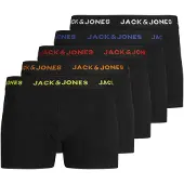 Jack & Jones Trunk Boxershorts Junior (5-pack) Zwart - Geel - Oranje - Rood - Blauw - Wit 140