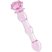 Dreamtoys Zwarte Dildo Dream Toys Glaze Glass Roze