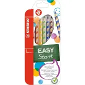 Stabilo EASYcolors - Ergonomisch Kleurpotlood - Rechtshandig - Extra Dikke 4.2 mm Kern - Etui Met 6 Kleuren