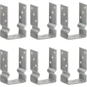 vidaXL Grondankers 6 st 9x6x15 cm gegalvaniseerd staal zilverkleurig