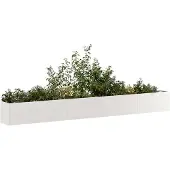 vidaXL Plantenbak 360x40x40 cm roestvrij staal