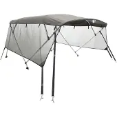 vidaXL Biminitop 3 bogen met mesh zijwanden 183x(154-167)x137 cm