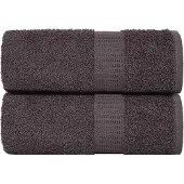 vidaXL Gastendoekjes FROGN 2 st 30x50 cm 360 g/m² antraciet