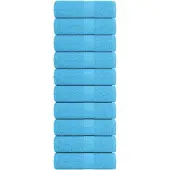 vidaXL Washandjes FROGN 10 st 30x30 cm 360 g/m² turquoise