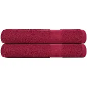 vidaXL Saunahanddoeken FROGN 2 st 80x200 cm 360 g/m² bordeaux