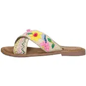 Lazamani Huisschoenen 'Open Teen' beige