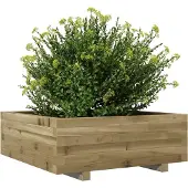 vidaXL Plantenbak 70x70x26,5 cm geïmpregneerd grenenhout