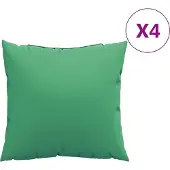 vidaXL Bankkussens 4 st 60x60 cm stof groen