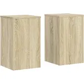 vidaXL Plantenstandaards 2 st 30x30x50 cm bewerkt hout sonoma eiken