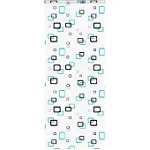 vidaXL Doucherolgordijn met cassette 100x240 cm stofbreedte 96 cm