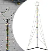 vidaXL LED-kerstboom 483 LEDs kleurrijk 240 cm