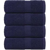 vidaXL Gastendoekjes FROGN 4 st 30x50 cm 360 g/m² marineblauw
