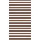 vidaXL Zebra rolgordijn 135x230 cm stofbreedte 130,9cm polyester bruin