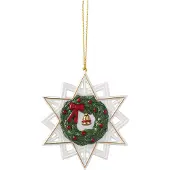Villeroy & Boch Christmas Classics kersthanger ster Wit-groen