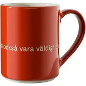 Design House Stockholm Astrid Lindgren mok - If you are really strong rood-Zweeds
