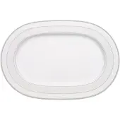 Villeroy & Boch Gray Pearl Oval Platter 35 Cm - Schalen Beenderporselein Grey - 1043922960