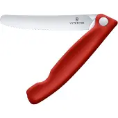 Victorinox Swiss Classic tomatenmes inklapbaar - 11cm - kartel - rood