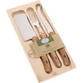 Jean Dubost 97146 coffret bois naturel 3 pièces fromage
