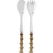 Sabre Panda saladebestek 2-delig Bamboo licht
