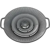 GEFU Overkookdeksel Bolla Zwart 30 cm