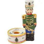 Spode Christmas Tree Nutcracker kaarsenhouder 17,5 cm Green