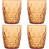 Sagaform Picknick Juni waterglas 28 cl 4-pack Amber