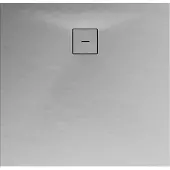 Schulte douchebak 120x120x4 cm Mineraalmarmer steen-optiek, composiet Steengrijs, inclusief afvoergarnituur, EP216012-117