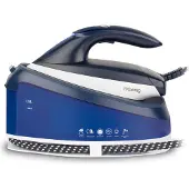 H.Koenig V7 stoomstrijkijzer station 2600 W 1,5 l Keramische zoolplaat Blauw, Wit