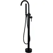 FortiFura Calvi Vrijstaande Badkraan - 113cm - handdoucheset - mat Zwart SW377840