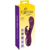 Sweet Smile SMILE - vibrator met 3 motoren en clitorisstimulator - oplaadbaar - paars