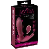 Javida - clitoris vibrator met afstandsbediening - 3 standen - rood