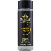 Hot - massageolie voor huidverzorging - amber musk - 100ml