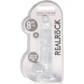 Real Rock - realistische dildo - transparant - 19cm